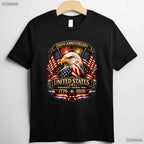 250th USA Patriotic Eagle 4th of July Valentine T-Shirt For Ice Fishing Mens