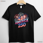 250 Years America Independence Freedom Valentine T-Shirt Saltwater Fishing