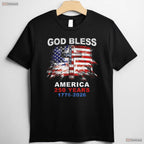 God Bless America 250 Years Christian Cross Valentine T-Shirt Carp Fishing