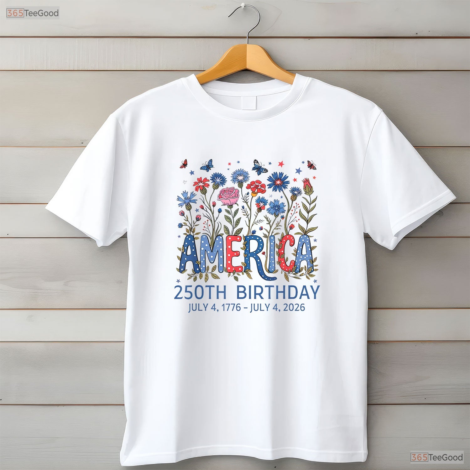 250 Years America Anniversary 250th Birthday Valentine T-Shirt Pike Fishing