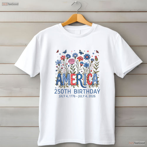 250 Years America Anniversary 250th Birthday Valentine T-Shirt Pike Fishing