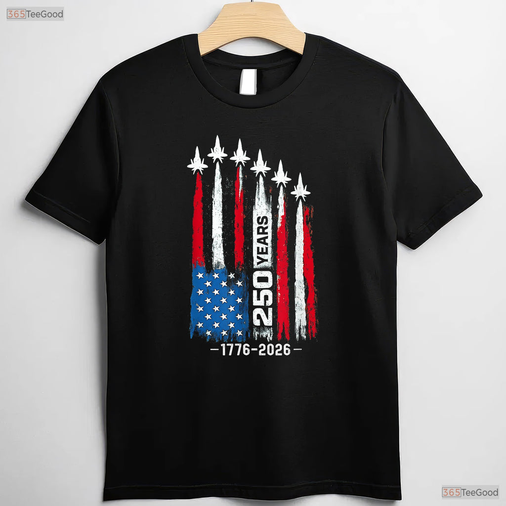 250 Years American 250th Anniversary USA Valentine T-Shirt Fly Tying Gifts