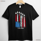 250 Years American 250th Anniversary USA Valentine T-Shirt Fly Tying Gifts