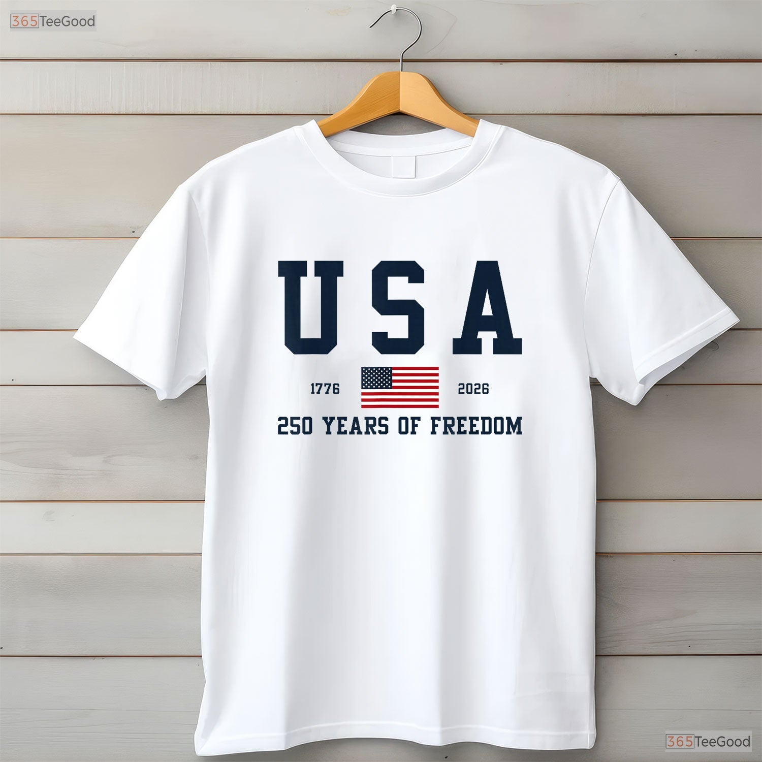 USA 250 Years of Freedom 1776 2026 Valentine T-Shirt Saltwater Fishing Gear