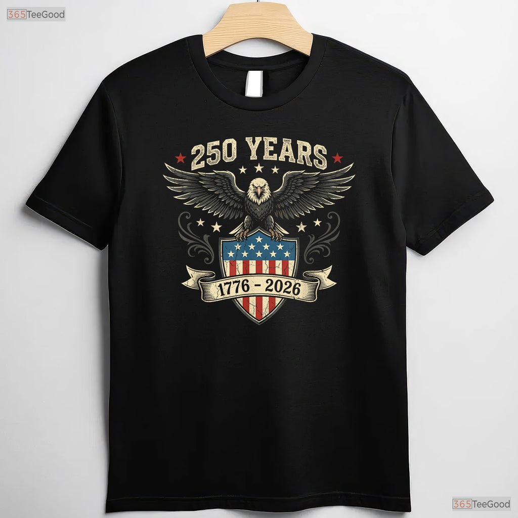 250 Years America Independence Valentine T-Shirt- Deep Sea Fishing Shirts