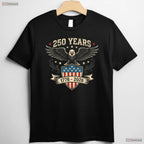250 Years America Independence Valentine T-Shirt- Deep Sea Fishing Shirts
