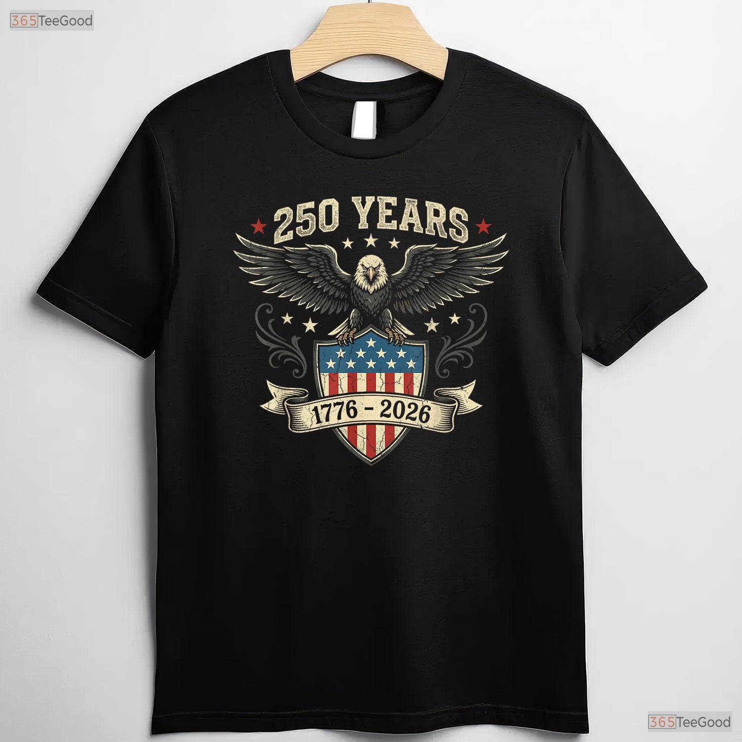 250 Years America Independence Valentine T-Shirt- Deep Sea Fishing Shirts