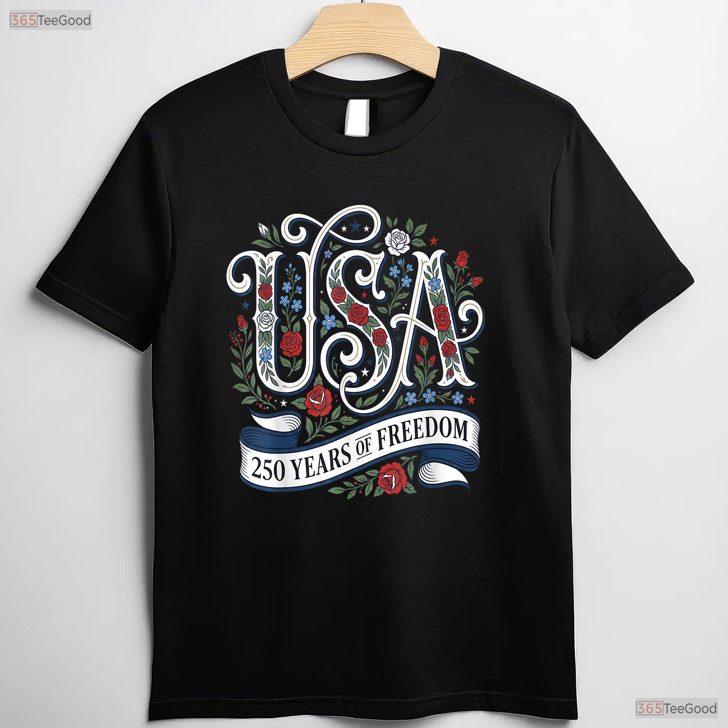 Patriotic 250th Anniversary USA Valentine Shirt For Women Saltwater Fishing
