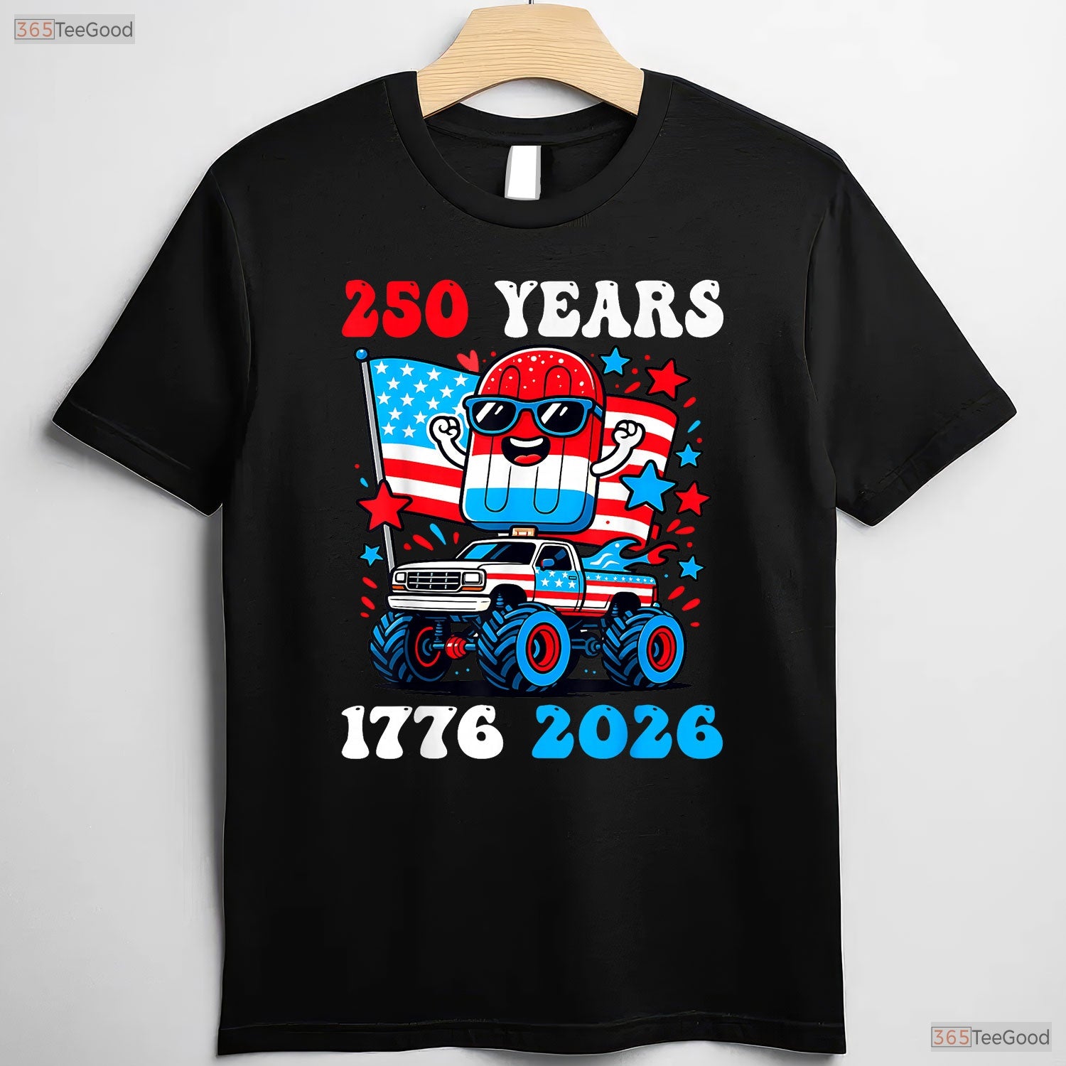 Kids 250th Anniversary USA 4th of July Valentine T-Shirt Inshore Fishing Clothing