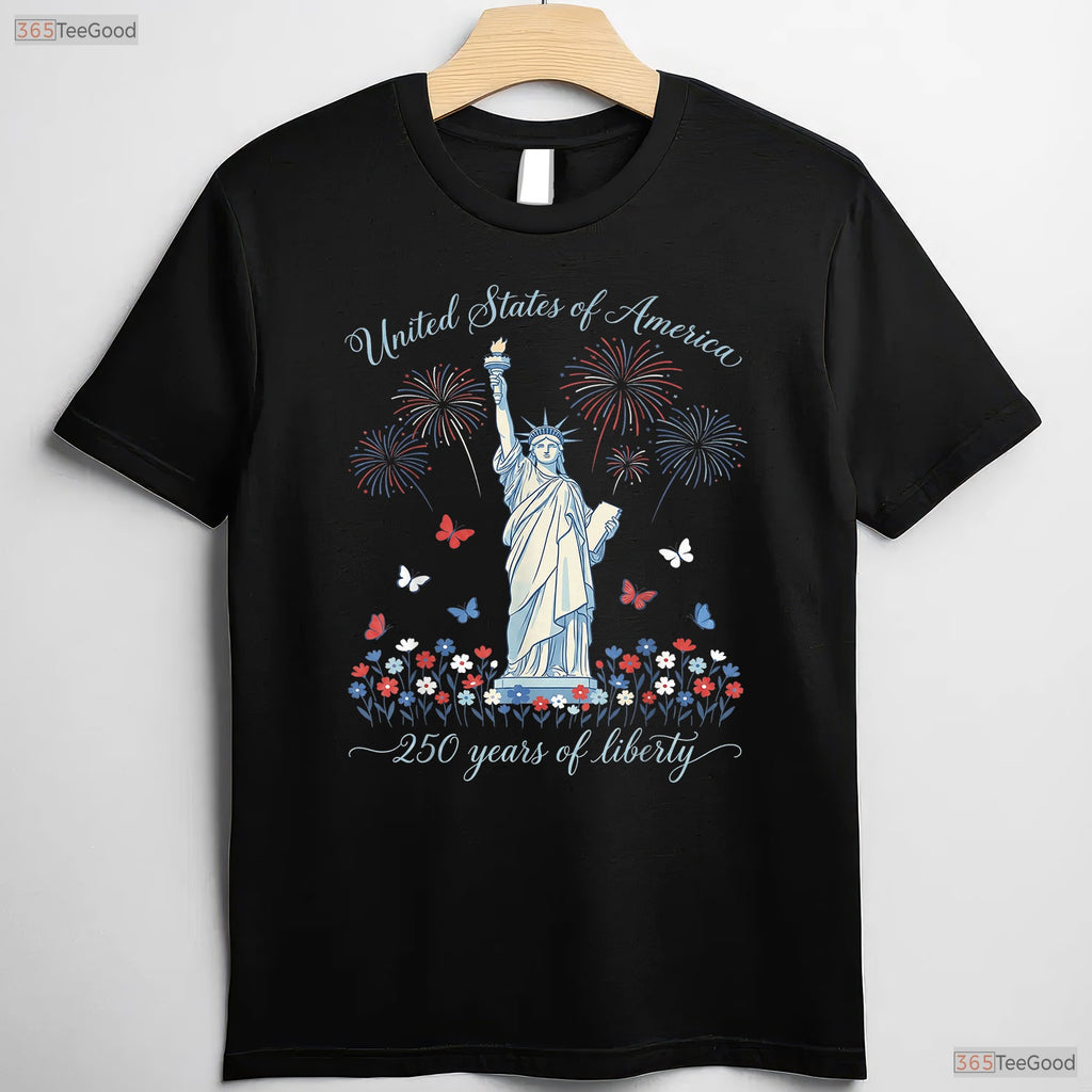 United States 250th Anniversary Valentine T-Shirt Fly Tying Accessories Men