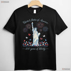 United States 250th Anniversary Valentine T-Shirt Fly Tying Accessories Men