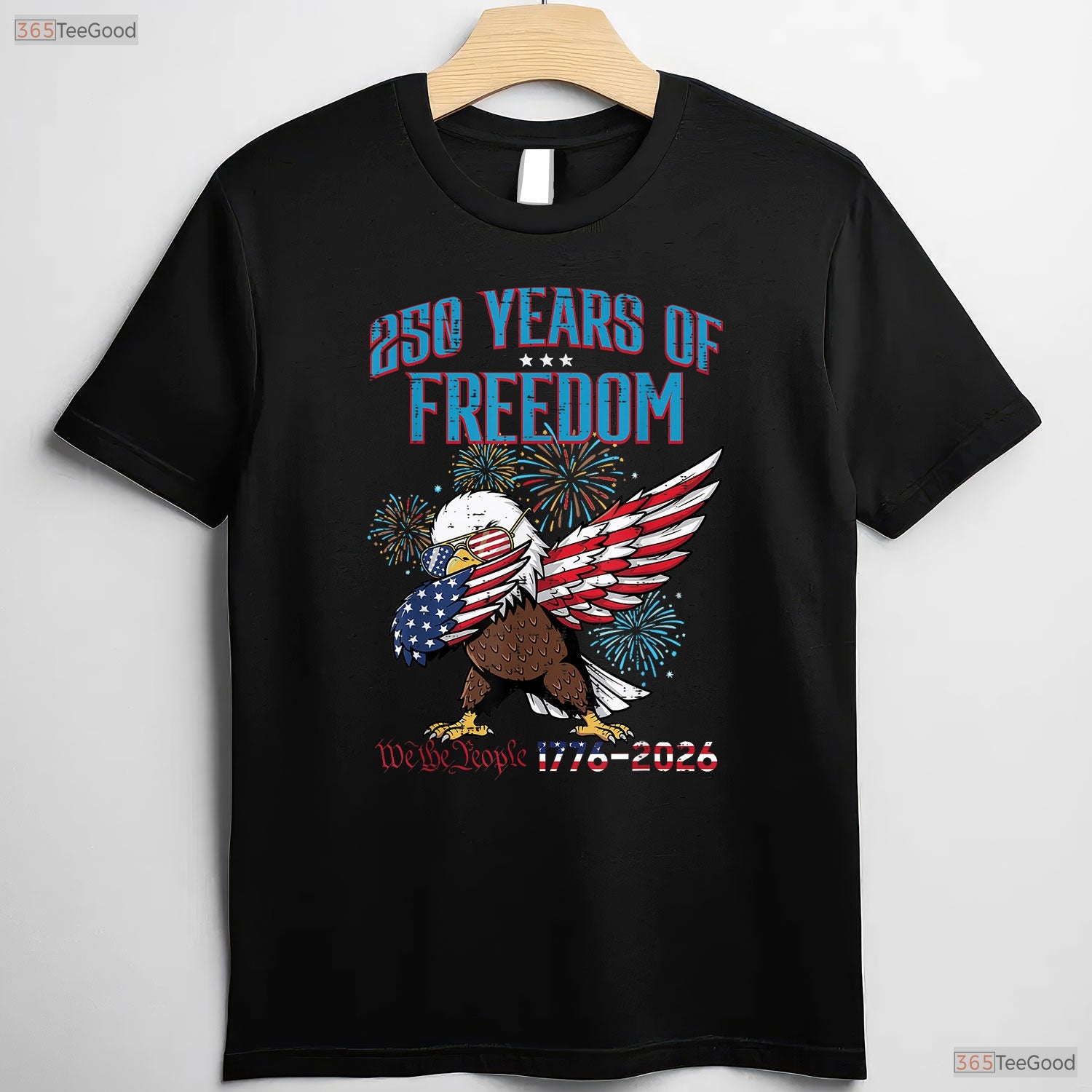 250 Years Freedom Eagle Dab 250th Valentine T-Shirt Ice Fishing Accessories