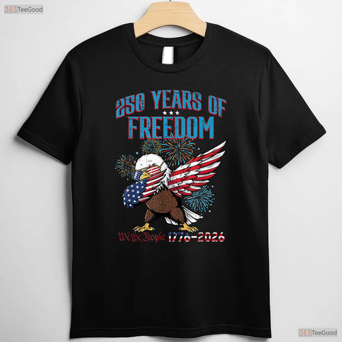 250 Years Freedom Eagle Dab 250th Valentine T-Shirt Ice Fishing Accessories