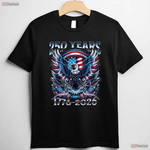 250 Years America Independence 250th Valentine T-Shirt Trout Fishing Gear Men