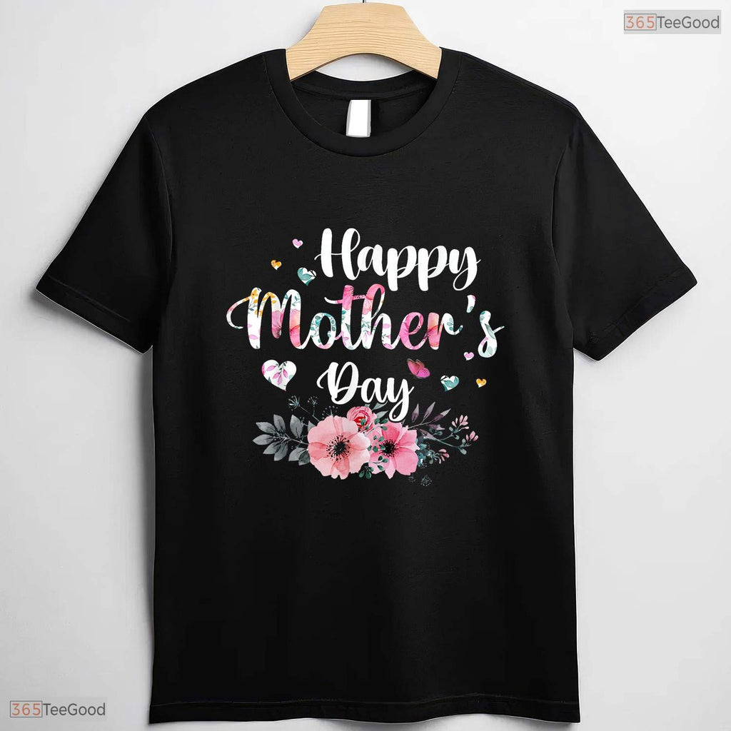 Cute Floral Mom Grandma Happy Mothers Day 2026 Shirt Best Gift T-Shirt For Her