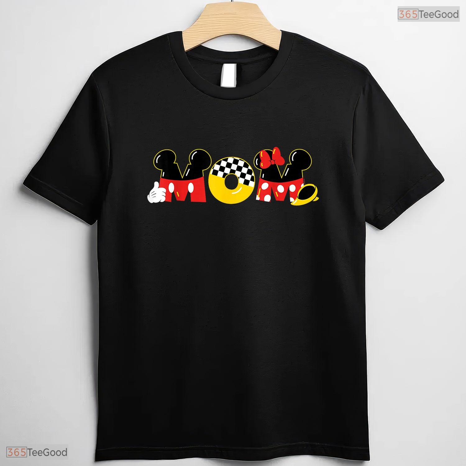 Cute Magical Mouse Mom Shirt Fun Theme Park Mothers Day T-Shirt For Women