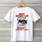 Happy Mothers Day From Inside Shirt Mommy To Be Please Wait T-Shirt Gift Idea