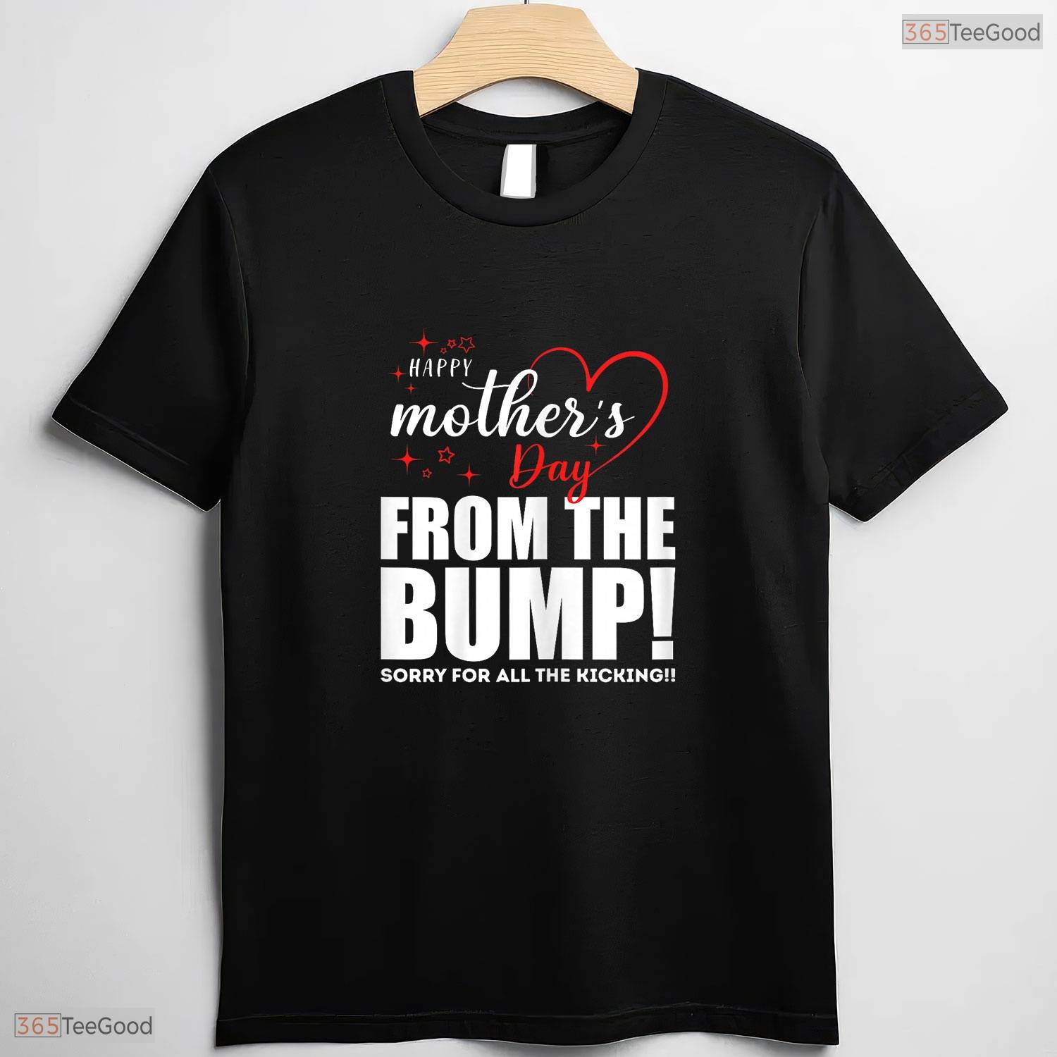Happy Mothers Day From The Bump Shirt Funny Expecting Mom Pregnancy T-Shirt