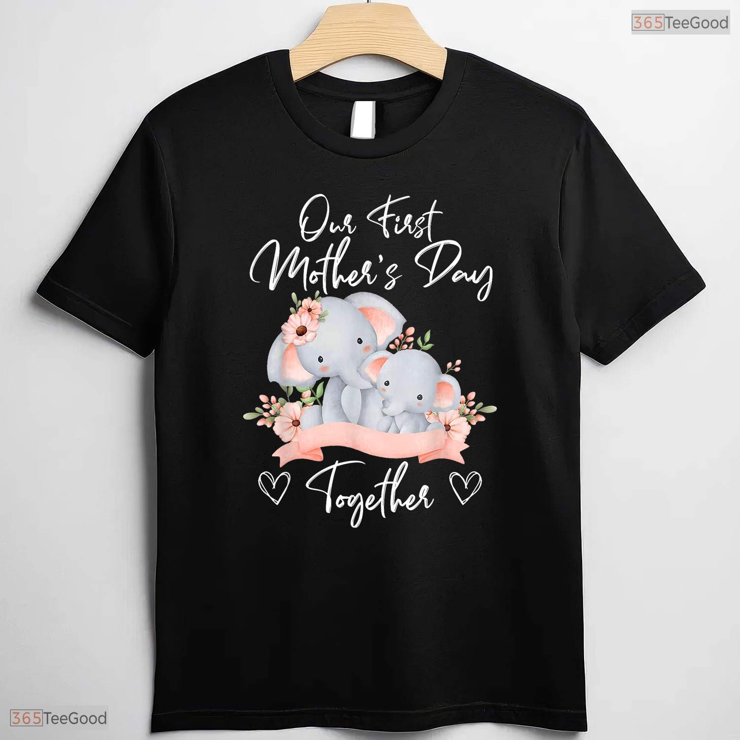 Our First Mothers Day Together Elephant Matching Mom And Baby T-Shirt Gift Idea