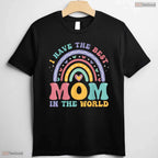 Best Mom In The World Cute Girls Mothers Day T-Shirt For Toddler Gift Present