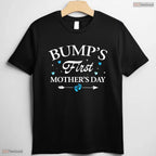 Bumps First Mothers Day 2026 Baby Boy Mom To Be Pregnancy T-Shirt Gift Idea
