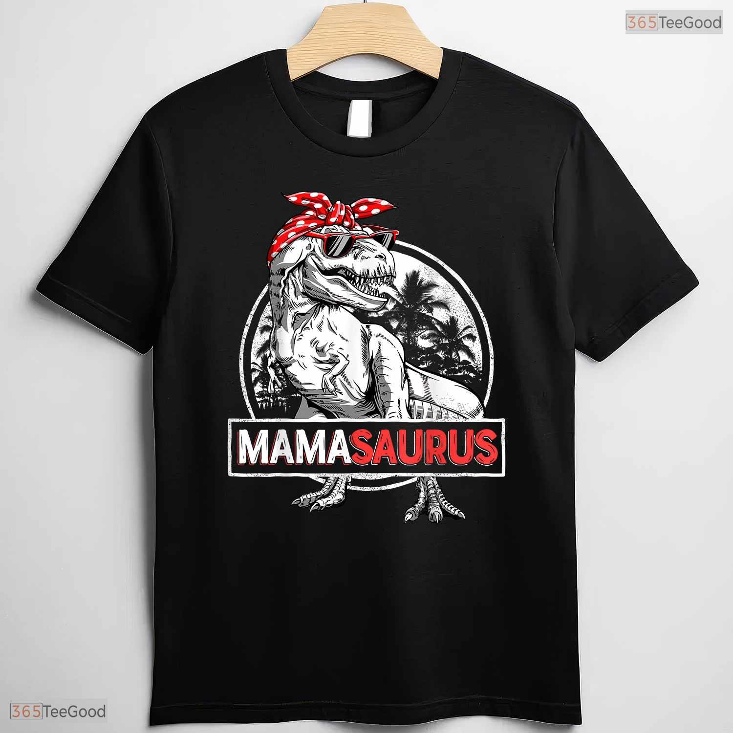 Mamasaurus Dinosaur Mom Funny T-Rex Mama Saurus Mothers Day T-Shirt For Her