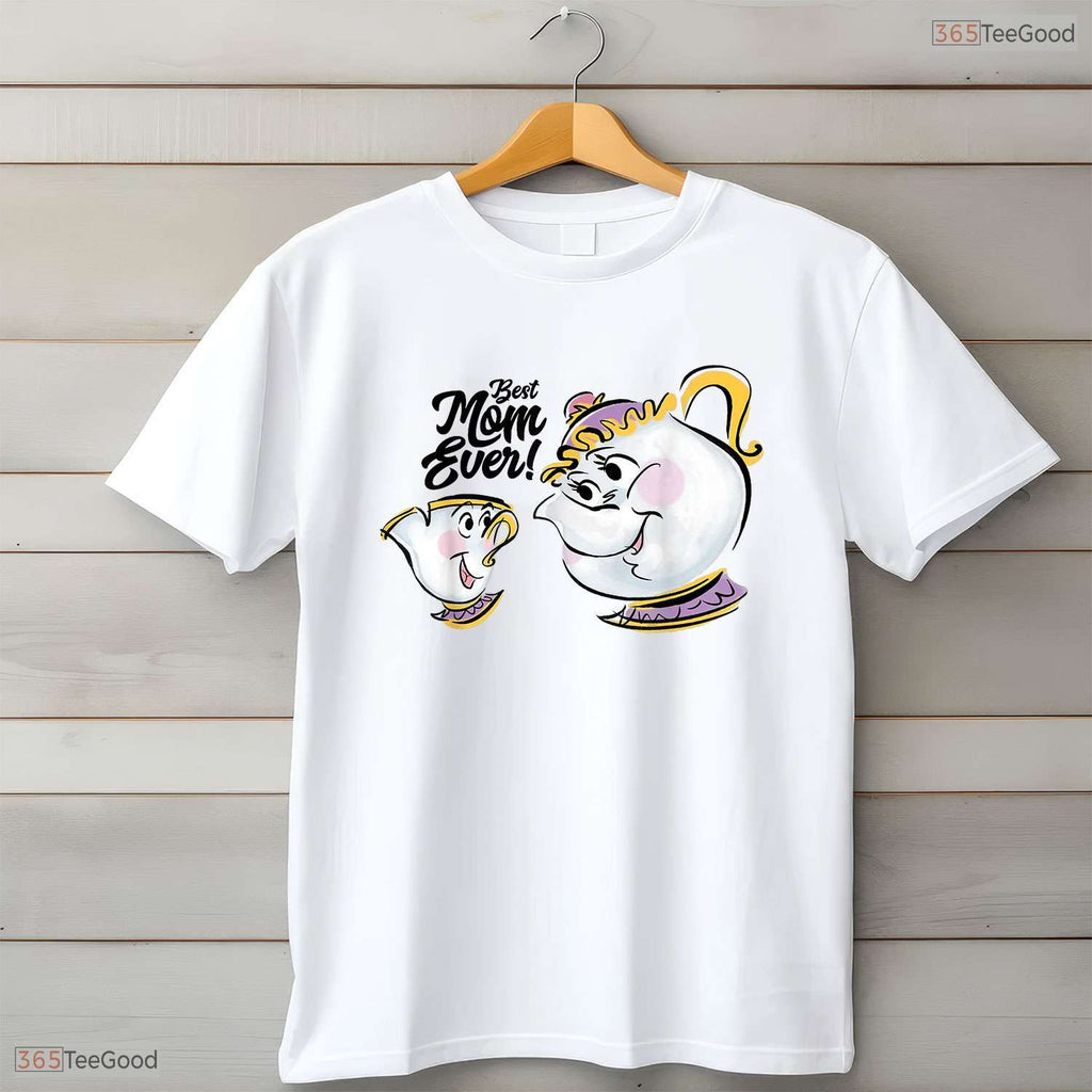 Tea Pot Best Mom Ever Cute Mothers Day Character Gift For Her T-Shirt Apparel