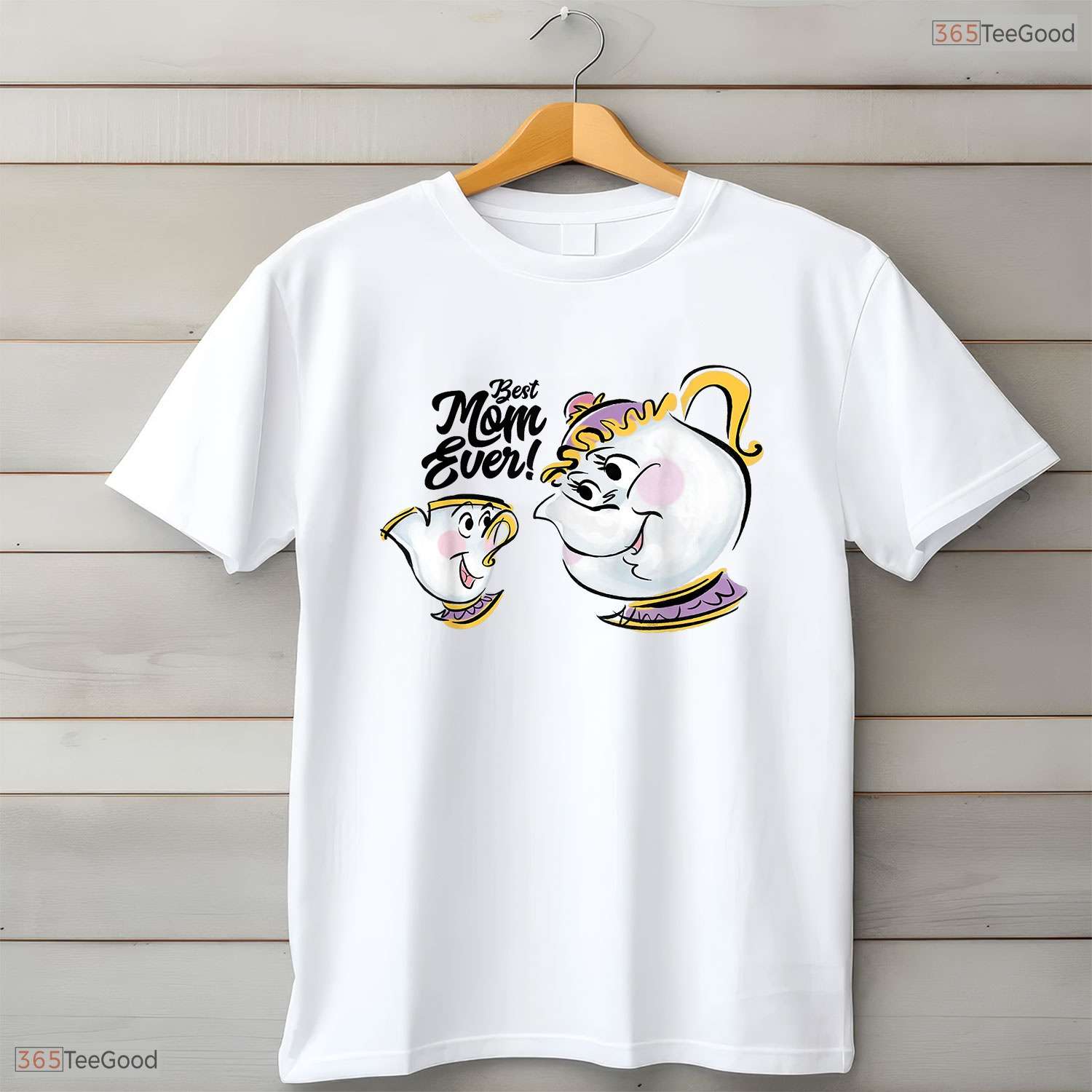 Tea Pot Best Mom Ever Cute Mothers Day Character Gift For Her T-Shirt Apparel