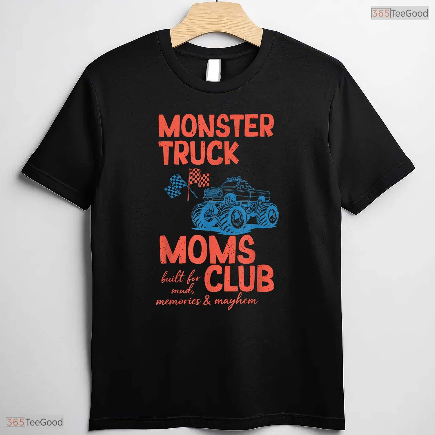 Monster Truck Moms Club Shirt Monster Truck Mama Mothers Day T-Shirt For Her