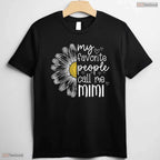 Favorite People Call Me Mimi Daisy Floral Grandma Mothers Day T-Shirt Gift