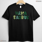 Mama Saurus Dinosaur T-Shirt Funny Three Rex Birthday Mothers Day Gift Idea