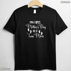 First Mothers Day Twin Mom T-Shirt Best New Twin Mommy Mothers Day Gift Idea