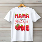 Berry Sweet One Mama Strawberry First Birthday Mother Mothers Day T-Shirt