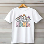 Blessed To Be Called Nana Floral Mothers Day Flower Grandma T-Shirt Present