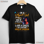 April Girl T-Shirt For Black Women - Melanin Queen Birthday Tee - Afro American Shirt