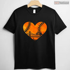 San Francisco Baseball Vintage Heart T-Shirt US State City Pride Sports Gift