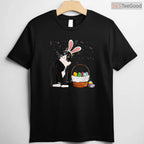 Easter Day Cat Bunny Ears Eggs T-Shirt Funny Men Women Happy Easter Kitty Tee