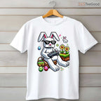 Boys Happy Easter Day Bunny Egg Video Game T-Shirt Kids Gamer Easter Gift Tee