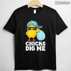 Chicks Dig Me Easter Toddler Boys Men T-Shirt Funny Cool Happy Easter Top Tee