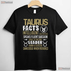 Taurus Zodiac Facts T-Shirt - Funny April May Birthday Tee - Astrology Shirt For Men