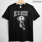 Easter He Is Rizzin Christian Religious T-Shirt Boys Kids Men Teen Meme Shirt