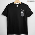 Easter Bunny Pocket Sunglasses T-Shirt Cool Rabbit Faux Pocket Holiday Shirt