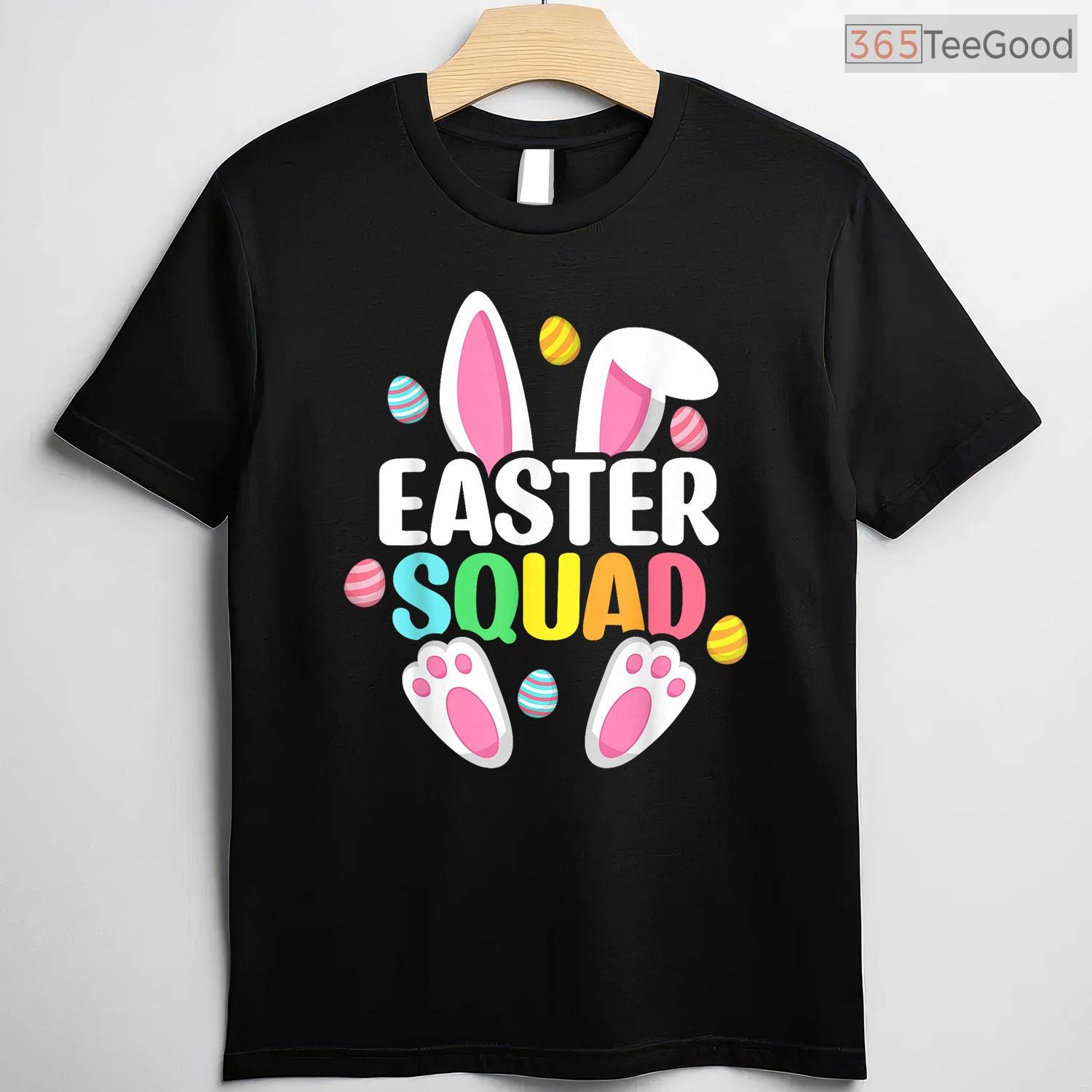Easter Squad Family Matching T-Shirt Bunny Egg Hunt Group Team Holiday Shirt