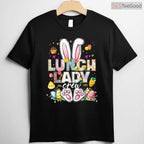 Lunch Lady Crew T-Shirt Funny Bunny Cafeteria Squad Happy Easter Day Shirt