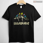 Kids Eggasaurus Easter Stegosaurus T-Shirt Dinosaur Boys Toddler Funny Shirt