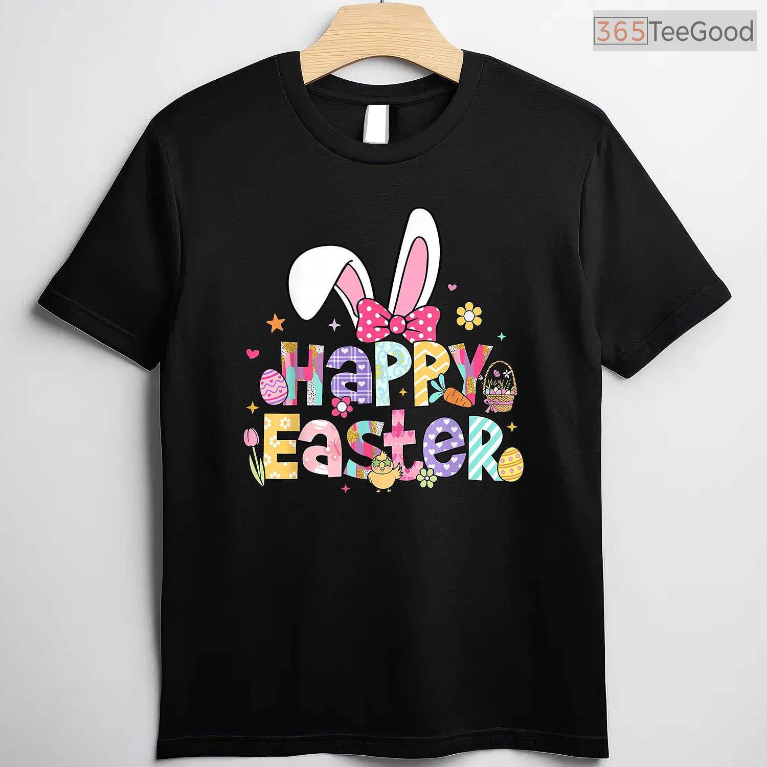 Happy Easter 2026 Cute Bunny Rabbit T-Shirt Holiday Women Girls Memory Shirt