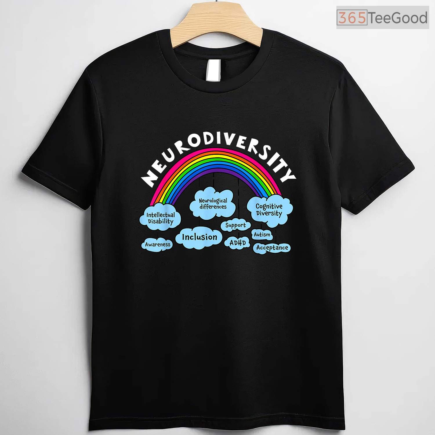 Neurodiversity Rainbow Awareness Autism Shirt April Awareness Month T-Shirt