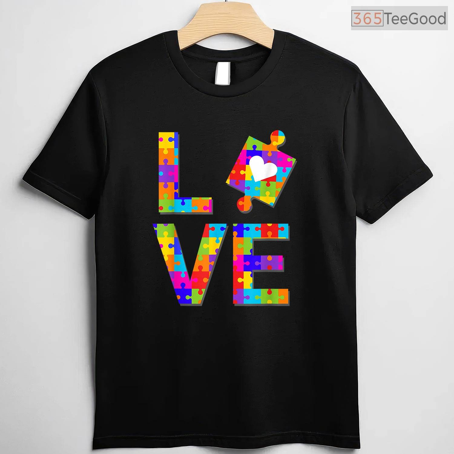 Autism Puzzle Love Awareness Month Ribbon Adult Kids T-Shirt April Support