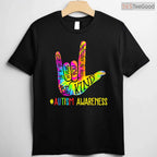 Be Kind ASL Love Sign Language Hand Autism Shirt April Awareness Tie Dye