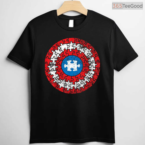Autism Awareness Captain Shirt Support Autistic Superkid April T-Shirt